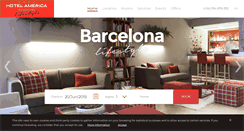 Desktop Screenshot of hotelamericabarcelona.com