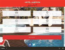 Tablet Screenshot of hotelamericabarcelona.com